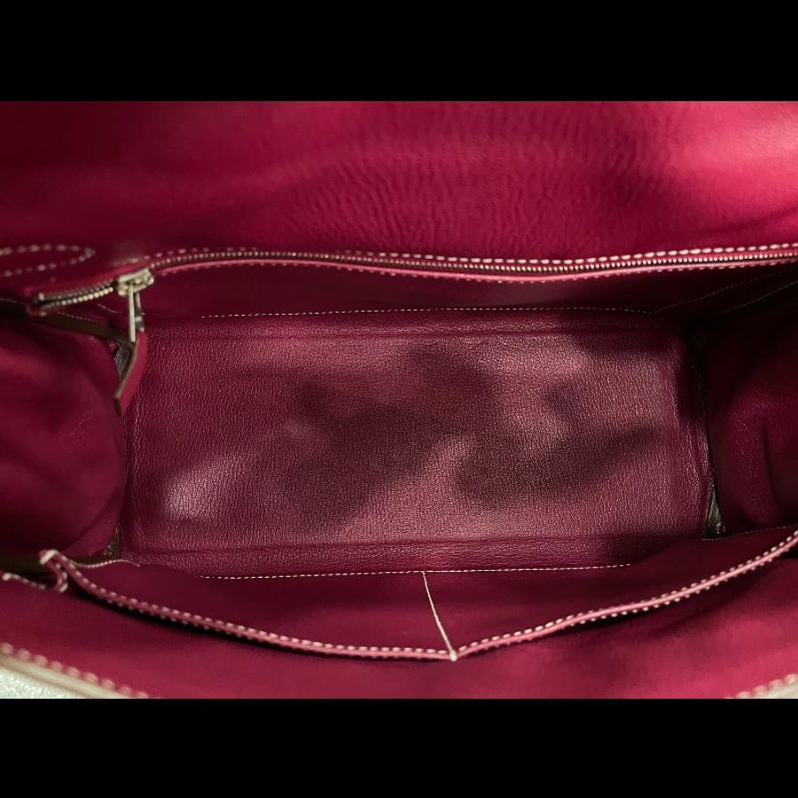 Hermes Kelly 32 E5/K5 糖果粉內拼扥斯卡紫 -11