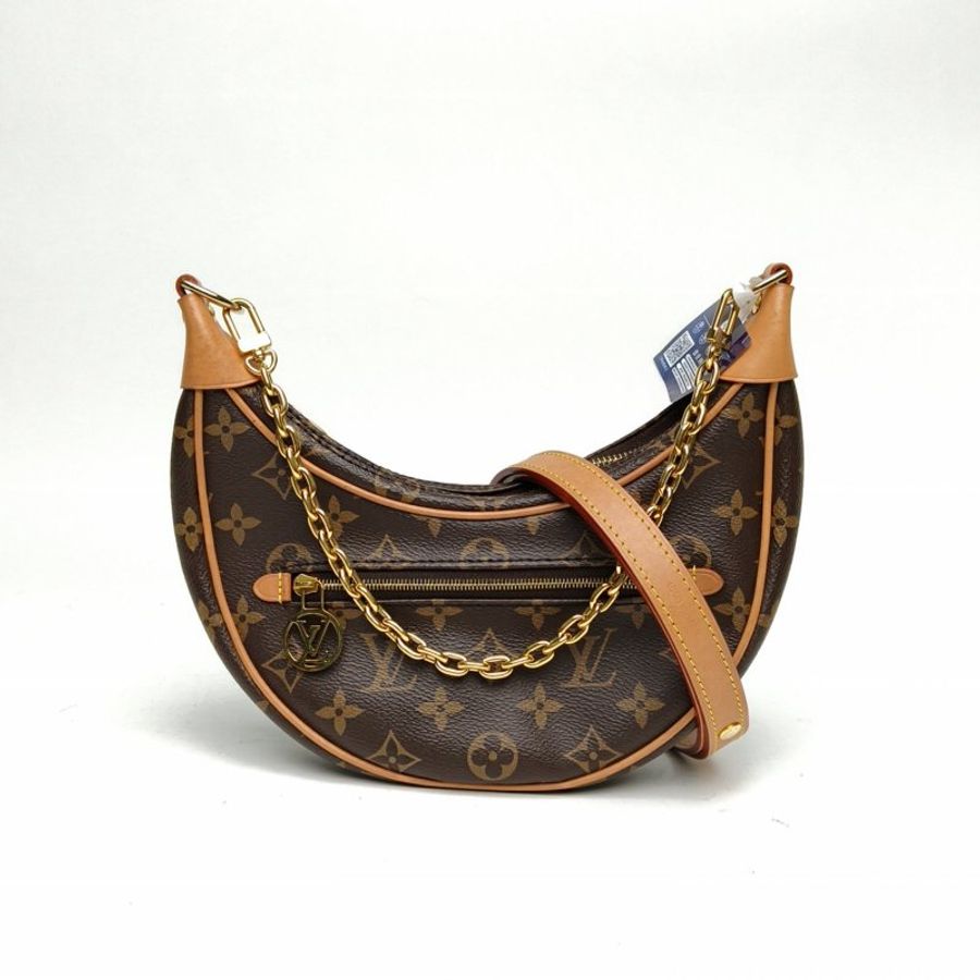 LOUIS VUITTON Loop豌豆包老花PVC金扣晶片肩背包-0