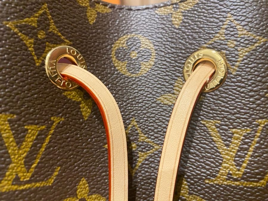 【專櫃正品】Louis Vuitton LV Neonoe BB 經典花紋老花水桶包(附雙肩帶)-5