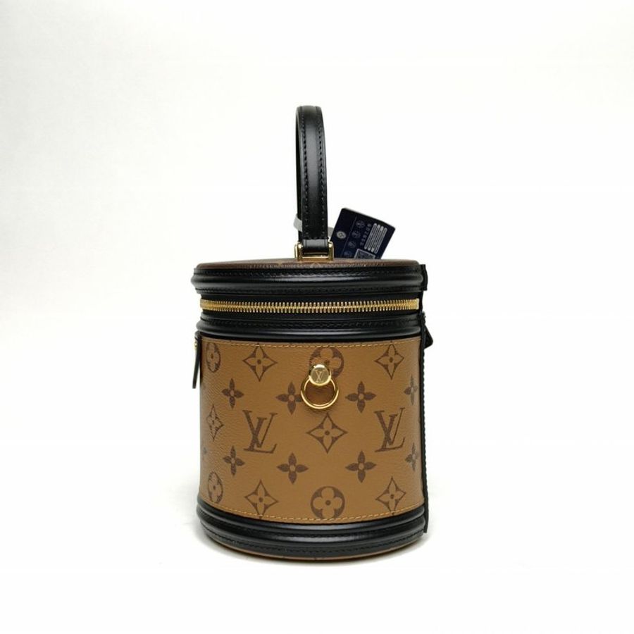 LOUIS VUITTON CANNES圓桶包拼色PVC2020老花肩背包-1