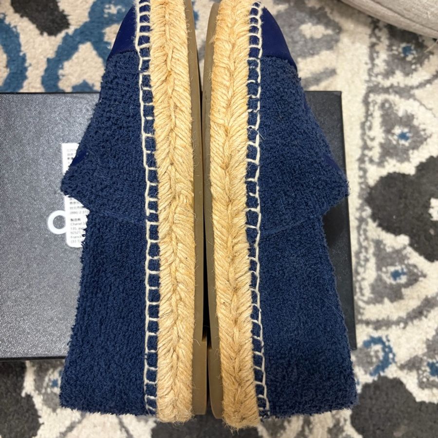Chanel 牛仔 布面 鉛筆鞋 36號-3