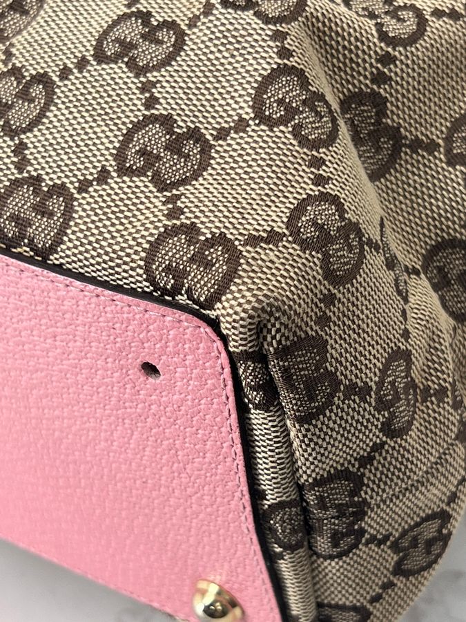 香緹國際精品 GUCCI 粉邊托特包 1039-7