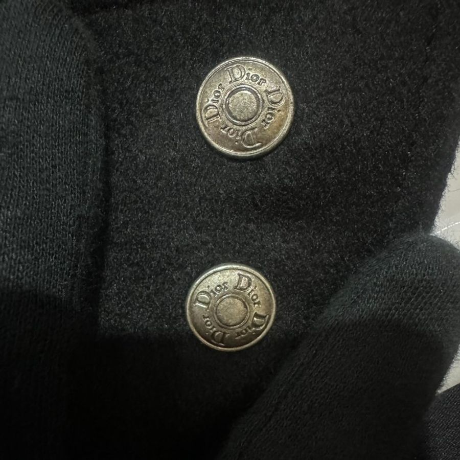 【美收精品】Christian Dior 黑色鉚釘毛絨皮質大衣 5-507【隔月月中將轉賣至日本 上架期限30天】-5