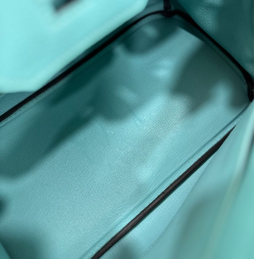 HERMES 愛馬仕 Birkin30 3P馬卡龍藍 金扣 togo皮 T刻-6
