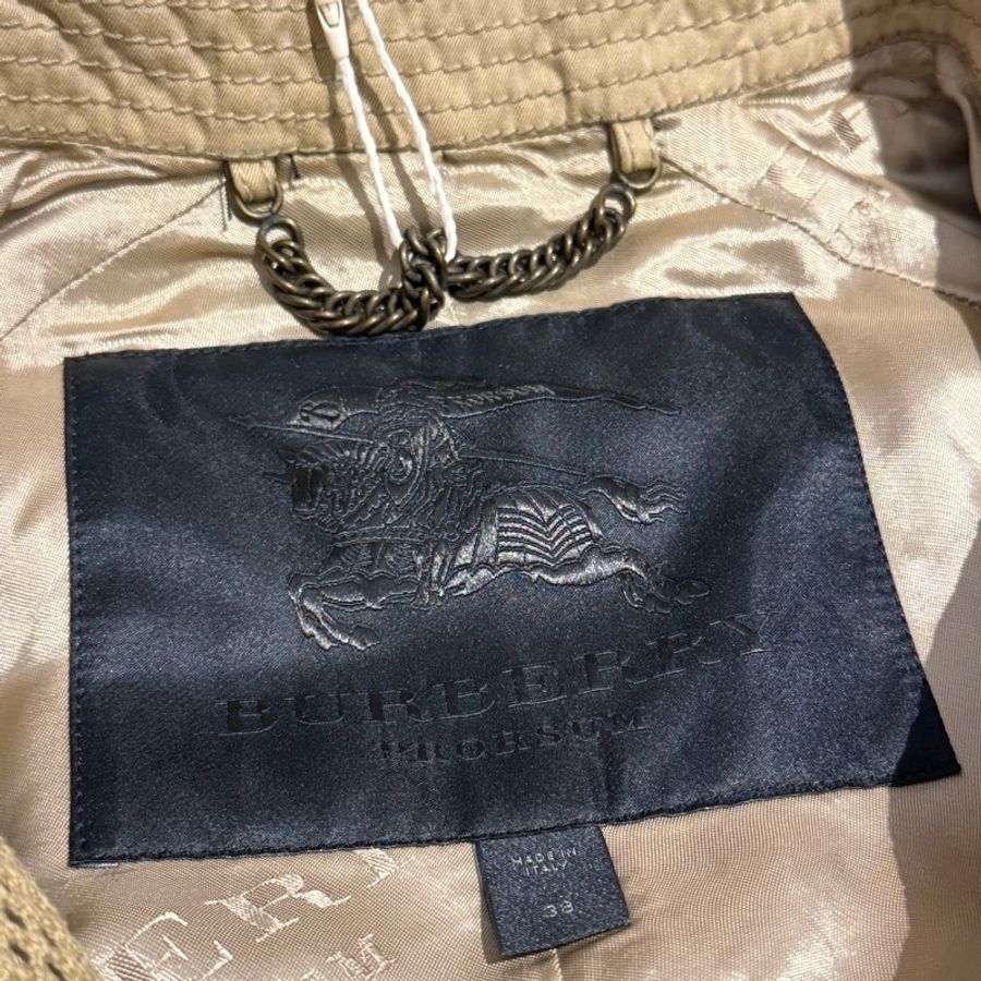 Burberry 皮褸 Cotton / Leather Jacket Preloved Burberry 二手-8