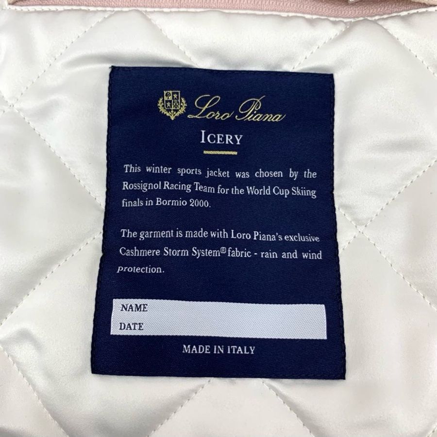Loro Piana 粉色山羊绒连帽毛领长袖大衣外套 42码-8