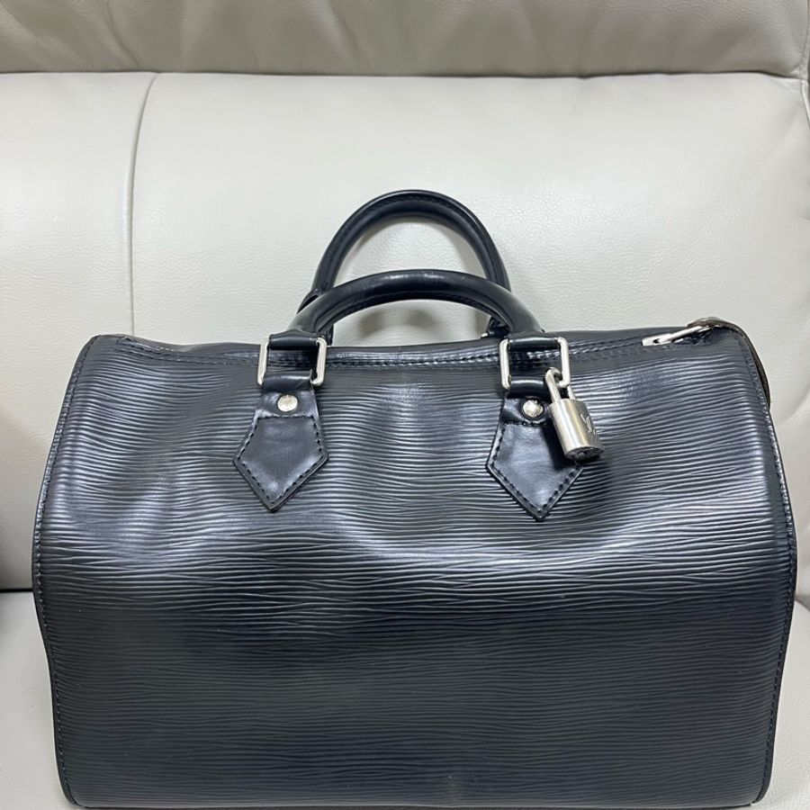 Louis Vuitton LV 28水波紋波士頓包(銀扣版)-0