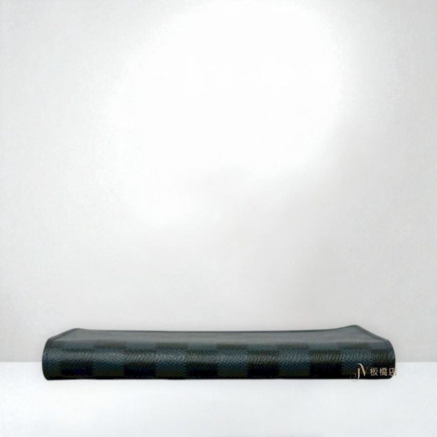 JS1279-LV Damier Cobalt深藍棋盤格BRAZZA對開長夾N63212-4