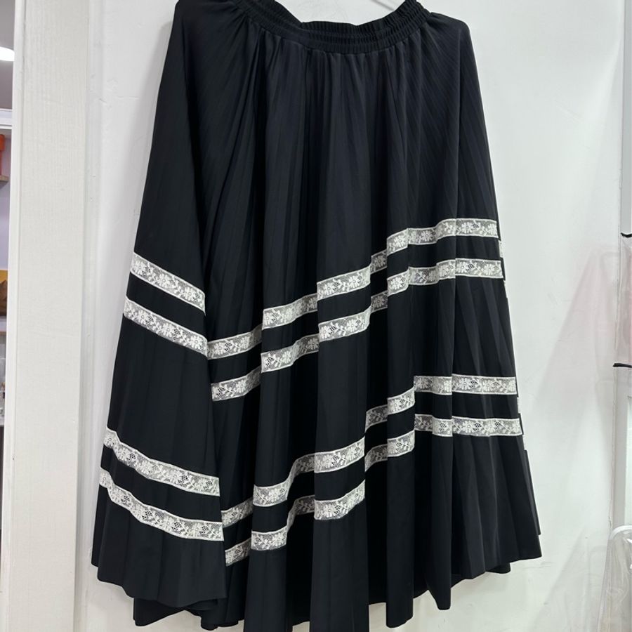 valentino 華倫天奴 黑色半裙長裙 S碼-1