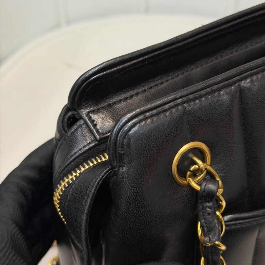 CHANEL 中古太陽花吊飾單肩斜揹袋 XC203-17