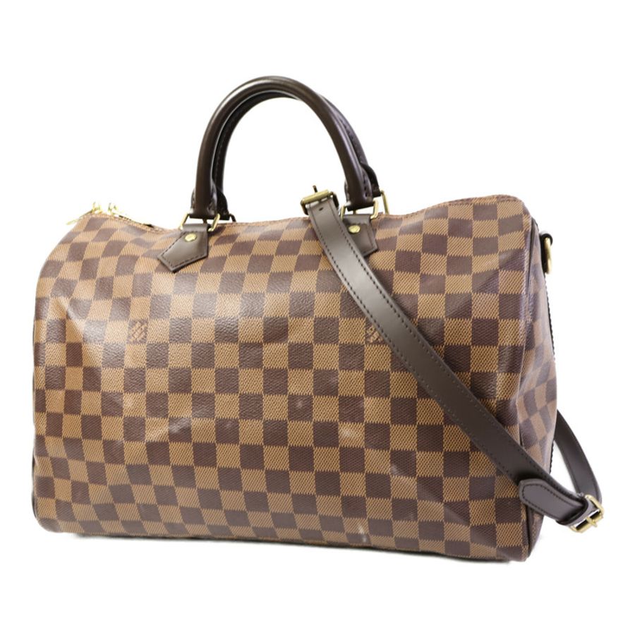 LOUIS VUITTON Damier Speedy Bandouliere 35手挽肩背兩用袋-2