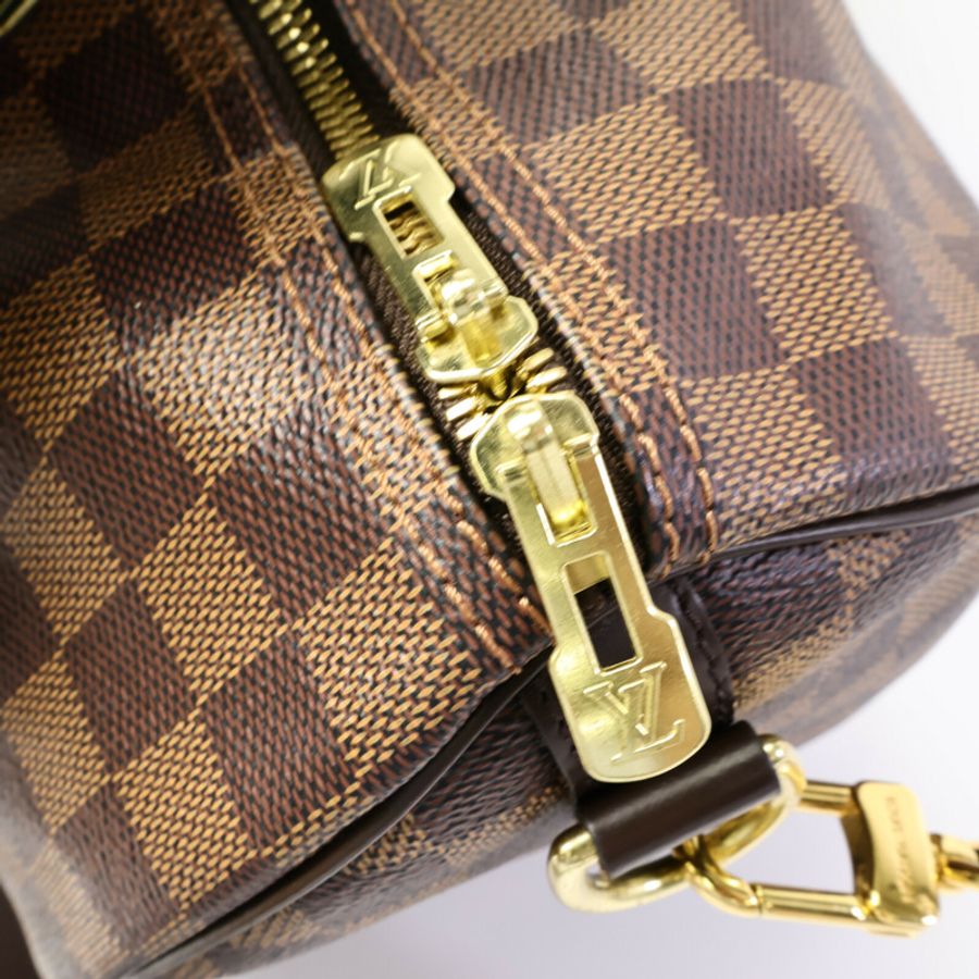 LOUIS VUITTON Damier Speedy Bandouliere 35手挽肩背兩用袋-14