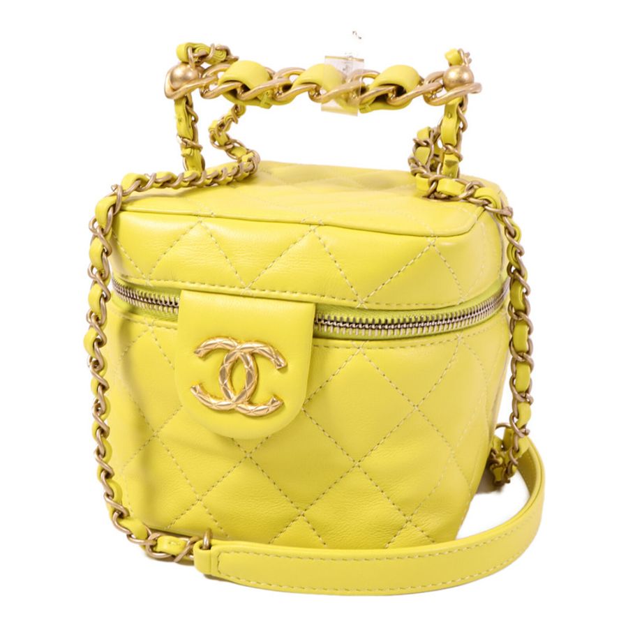 CHANEL 羊皮皮革Vanity Case手挽肩背兩用袋-2