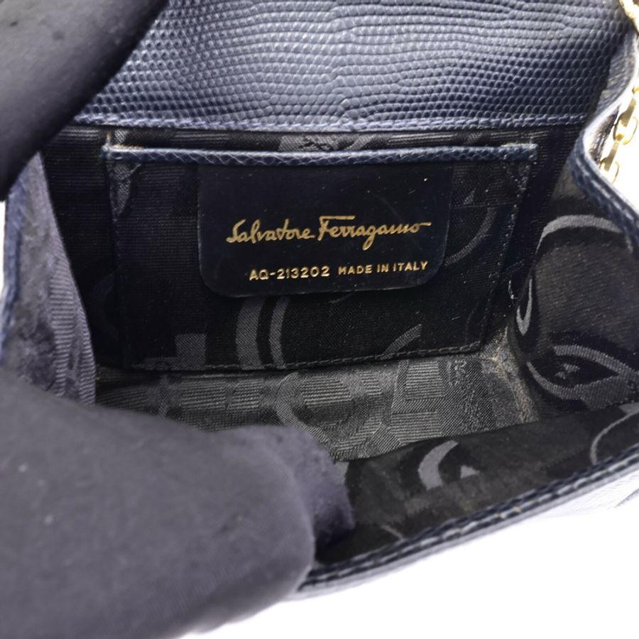 Salvatore Ferragamo 牛皮皮革Chain Shoulder Bag肩背袋-4
