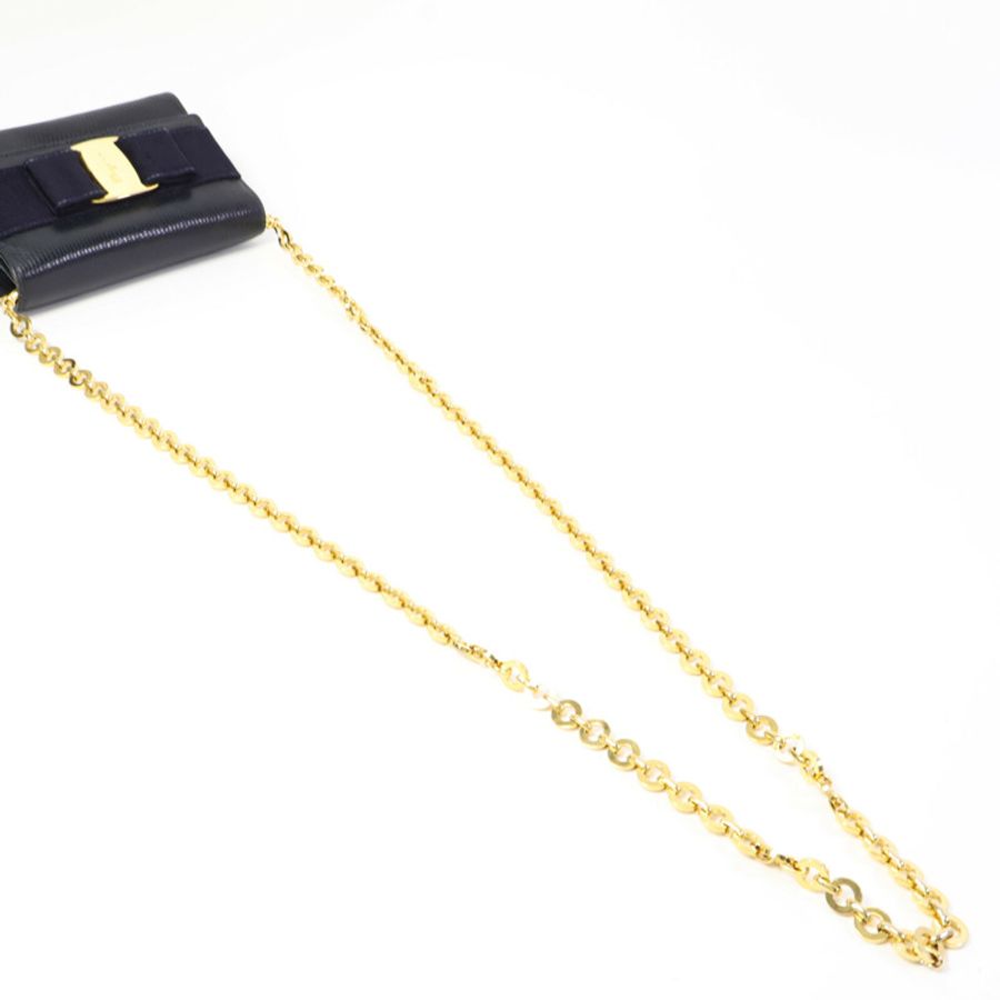 Salvatore Ferragamo 牛皮皮革Chain Shoulder Bag肩背袋-7