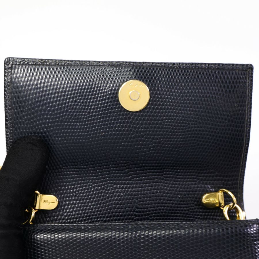 Salvatore Ferragamo 牛皮皮革Chain Shoulder Bag肩背袋-12