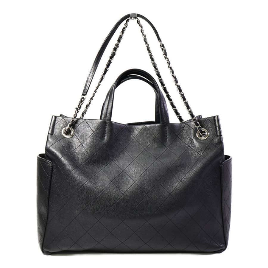 CHANEL 牛皮皮革CC Pocket Tote Bag手挽肩背兩用袋-1