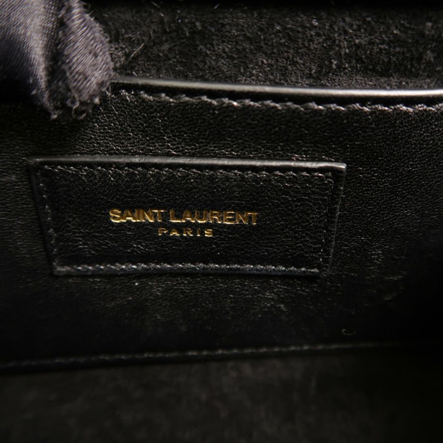 SAINT LAURENT 漆皮皮革Kate Small鏈帶肩背袋-5