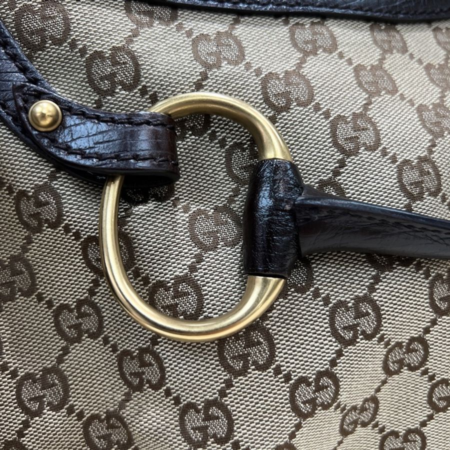 Gucci Horsebit 經典馬銜扣系列手提Hobo XC552-16