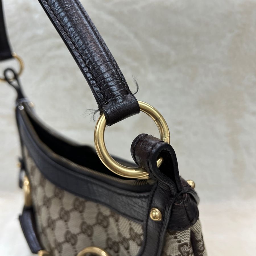 Gucci Horsebit 經典馬銜扣系列手提Hobo XC552-20