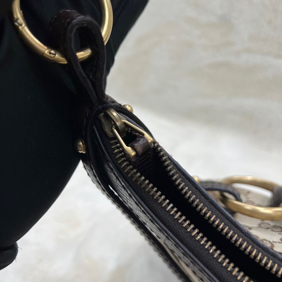 Gucci Horsebit 經典馬銜扣系列手提Hobo XC552-22