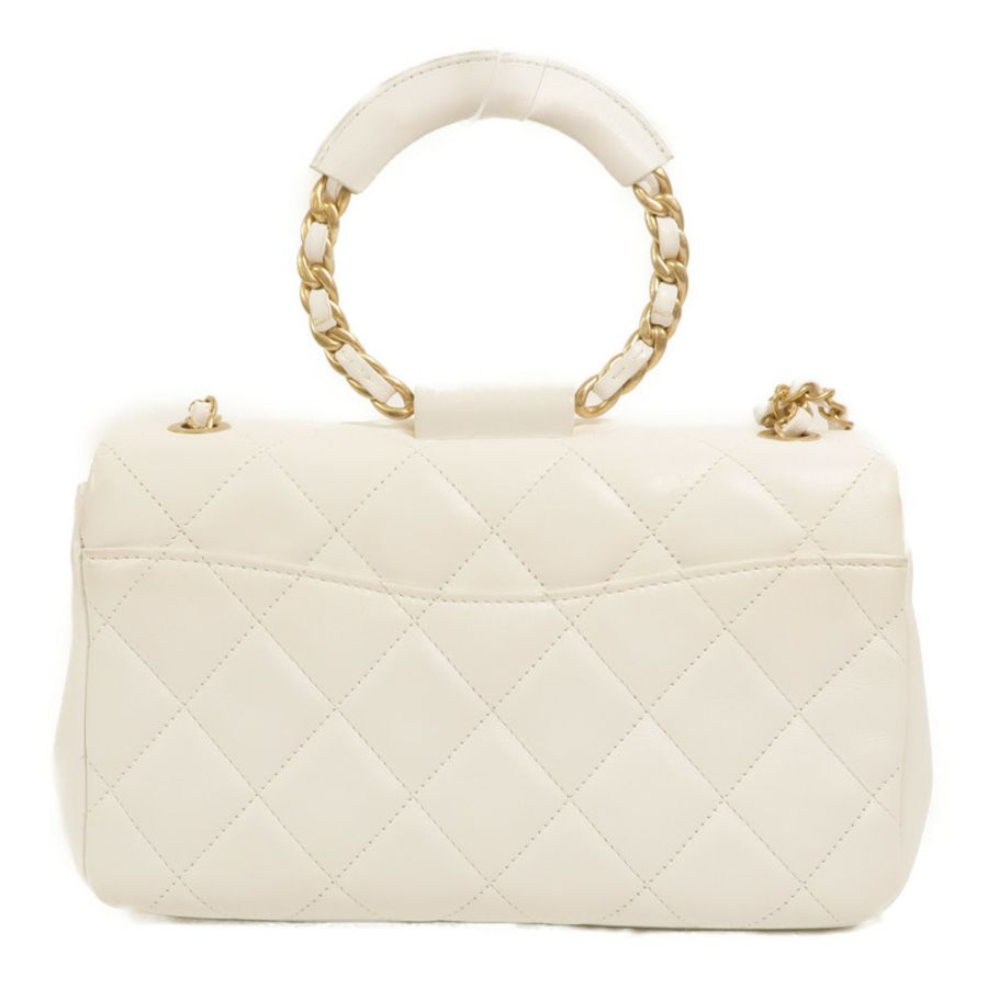 CHANEL 牛皮皮革In The Loop Medium Flap Bag鏈帶手挽肩背兩用袋-1