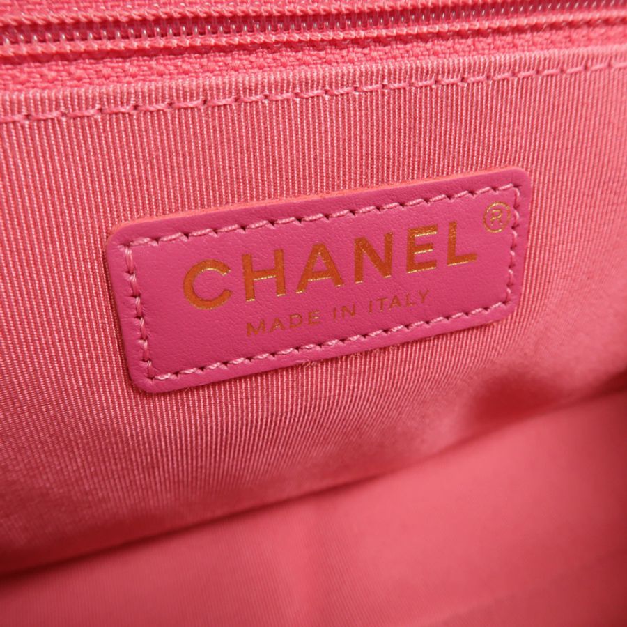 CHANEL 牛皮皮革In The Loop Medium Flap Bag鏈帶手挽肩背兩用袋-5