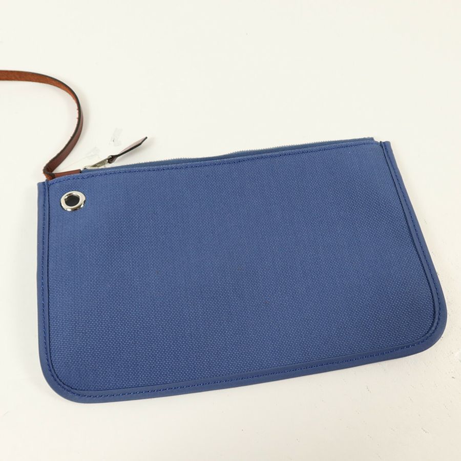 HERMES 帆布Herbag PM手挽肩背兩用袋Bleu Agate-8
