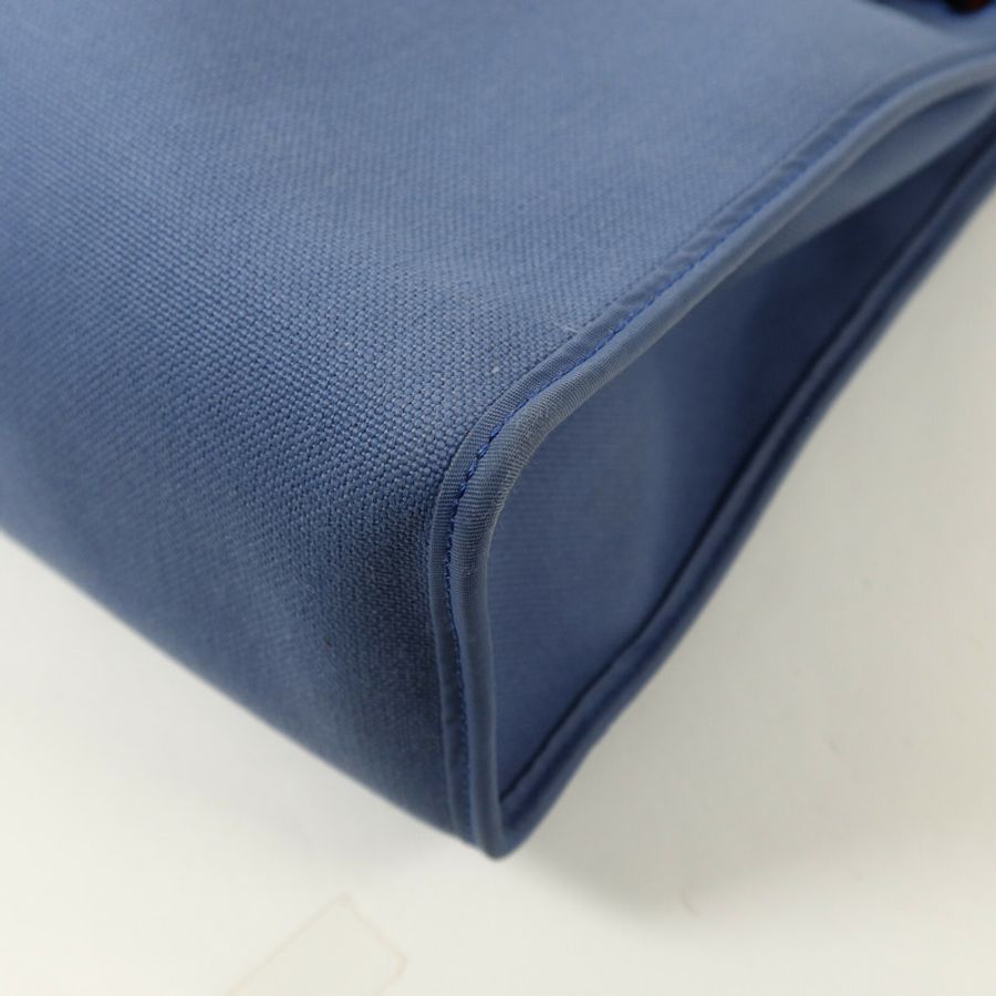 HERMES 帆布Herbag PM手挽肩背兩用袋Bleu Agate-14