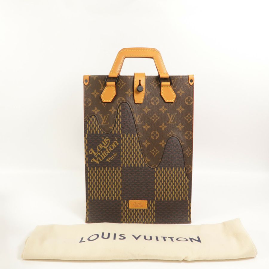 LOUIS VUITTON Monogram/Damier Giant LV x Nigo Mini Tote手挽袋-10