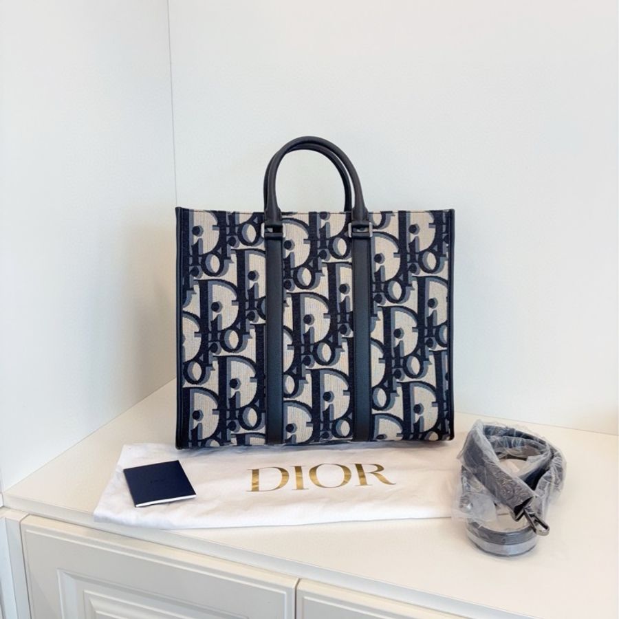 ✨Dior|East-West Oblique 老花大logo|托特包tote|99閒置新-1