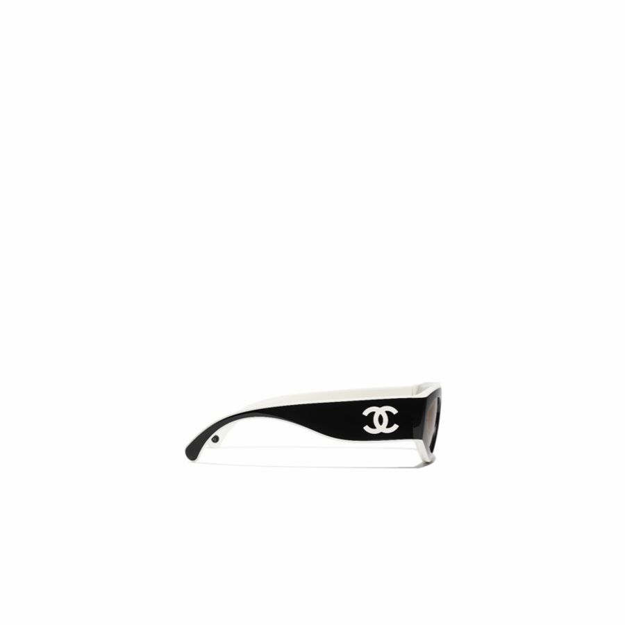 Chanel 女士 徽標太陽鏡54 均碼碼鏡腿長: 14cm; 鏡片直徑: 5.4cm-1