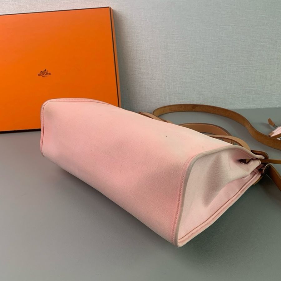 🐎Hermes愛馬仕|櫻花粉herbag31|手提單肩斜挎包|95新T刻-6