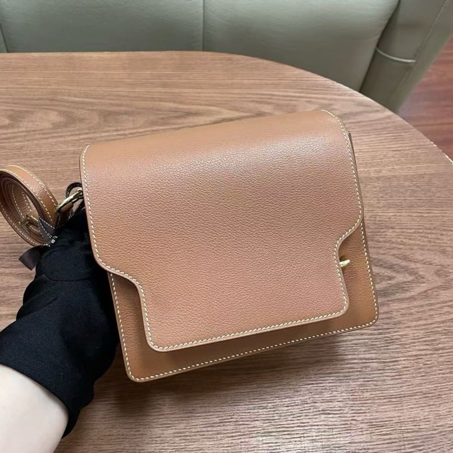 🌈Hermes🧡金棕金扣🧡98新🌈Evercolor皮🌟miniroulis🌟roulis19🌟roulis🌟豬鼻子🌟愛馬仕🌟-2