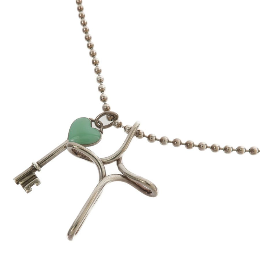 TIFFANY&CO 925純銀Infinity Cross & Key Necklace項鍊-2