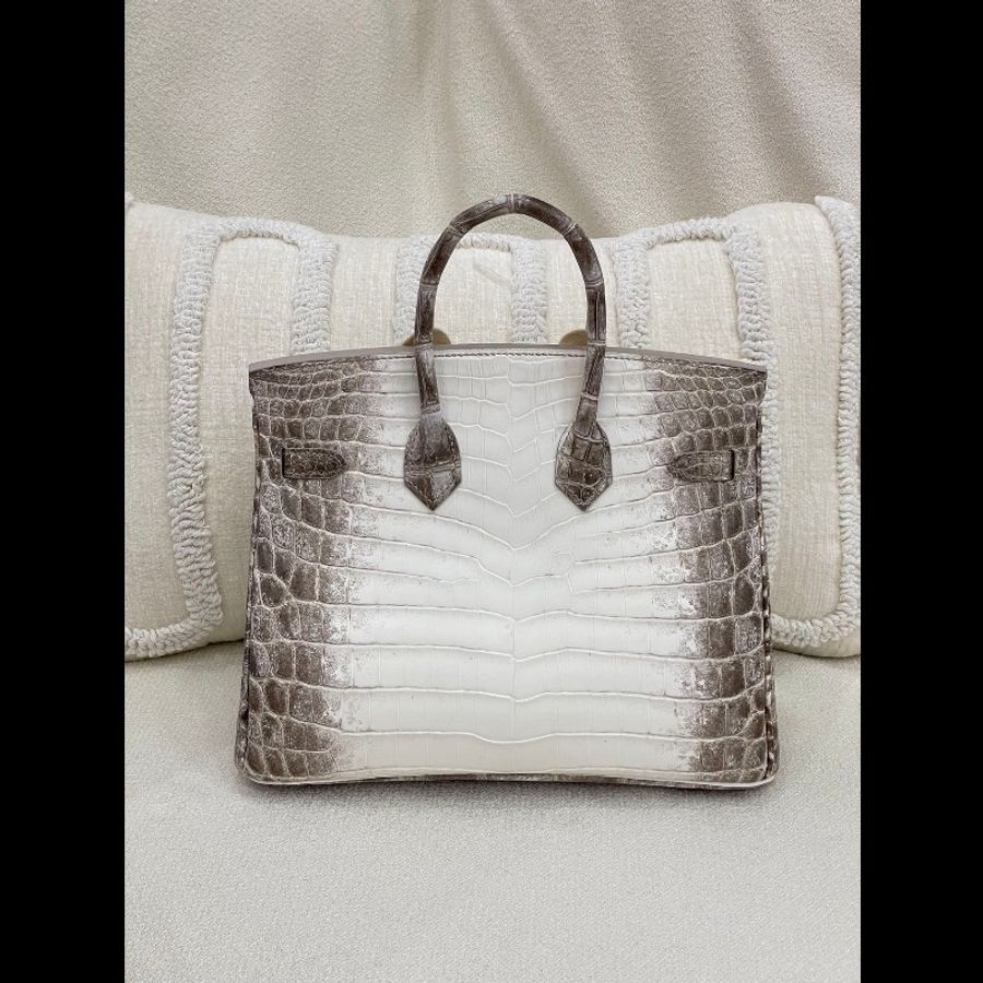Hermes Birkin25 喜馬拉雅
皮质:兩點鱷
金属:銀扣-1