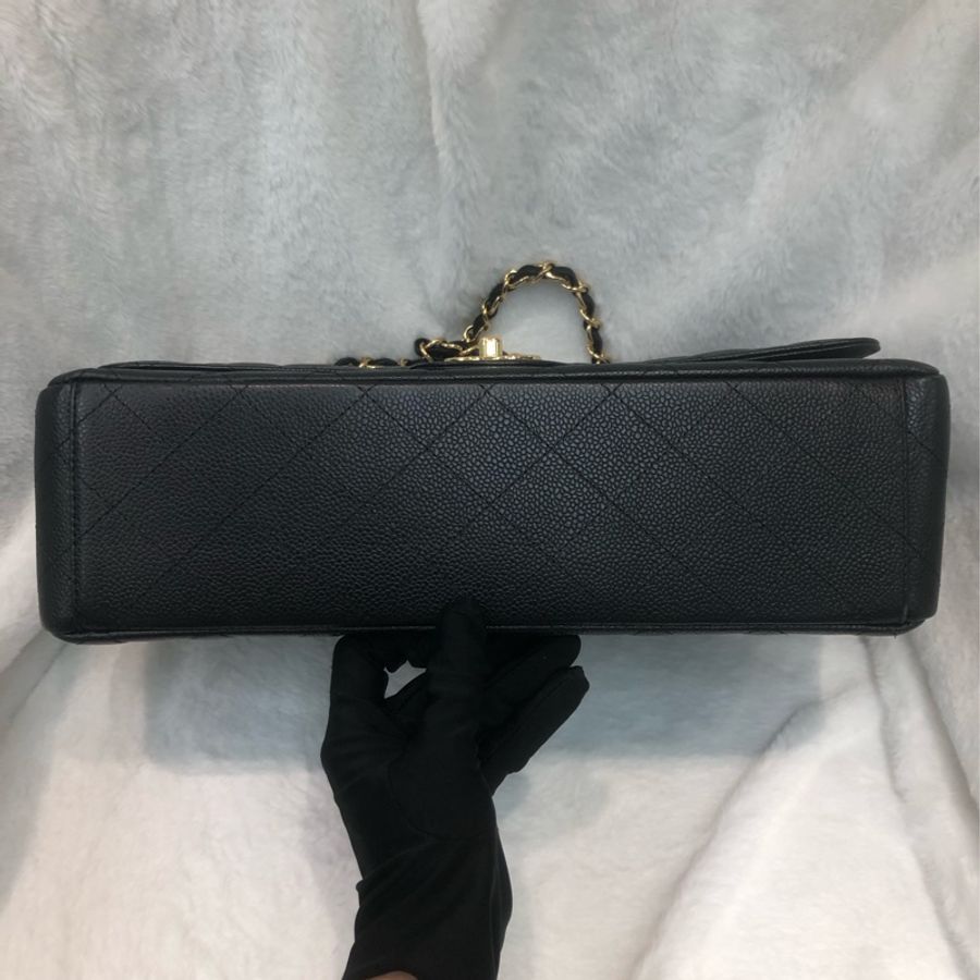 Chanel 荔牛 黑金 Jumbo 33cm XC546-5