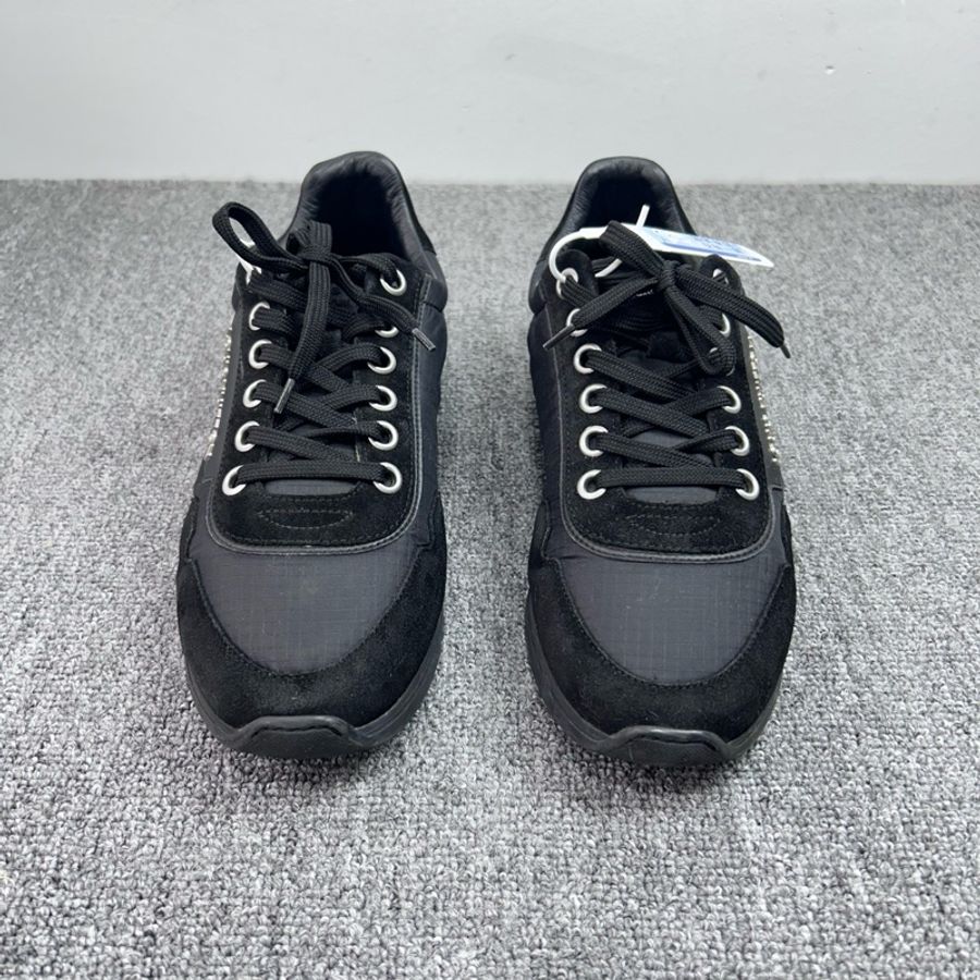 Louis Vuitton 路易威登 LV 帆布黑色休閒運動鞋/40碼 6碼/內長265-1