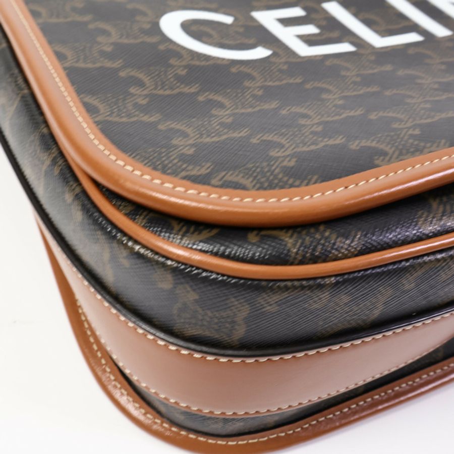 CELINE 塗層帆布Messenger Bag肩背袋-11