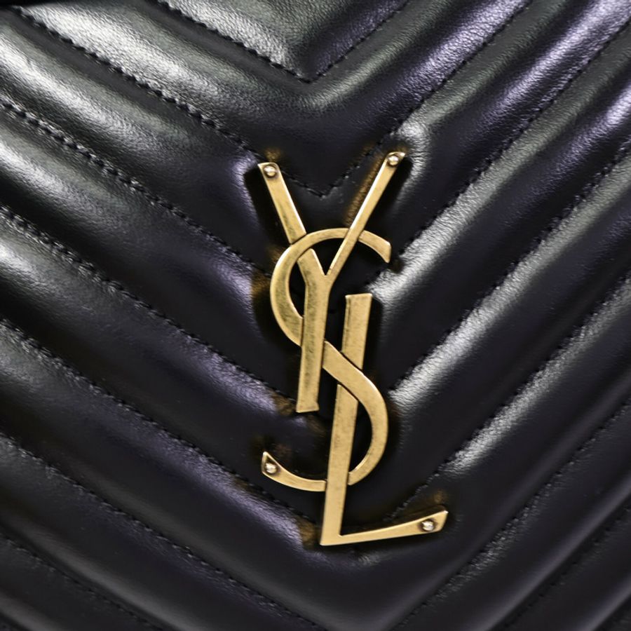 YVES SAINT LAURENT 牛皮皮革Lou Camera Bag肩背袋-6