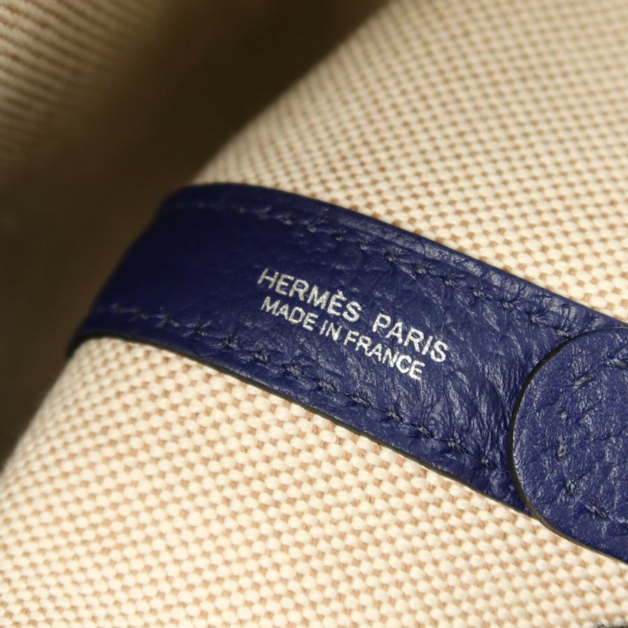 HERMES Canvas/Negonda皮革Garden Party PM Pocket手挽肩背兩用袋Multi Color-5