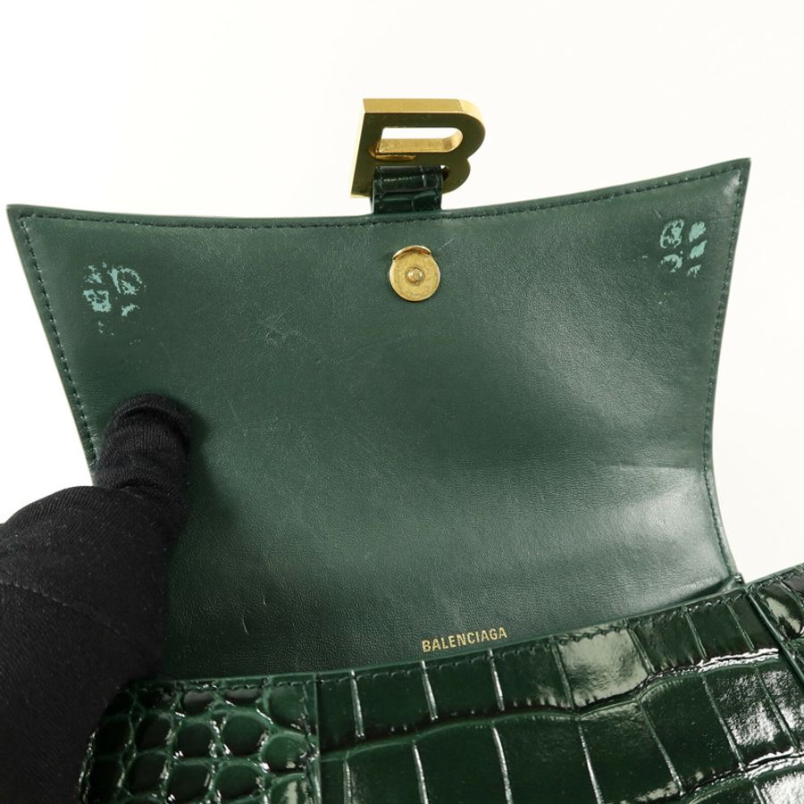 BALENCIAGA 牛皮皮革Hourglass Small手挽肩背兩用袋-5