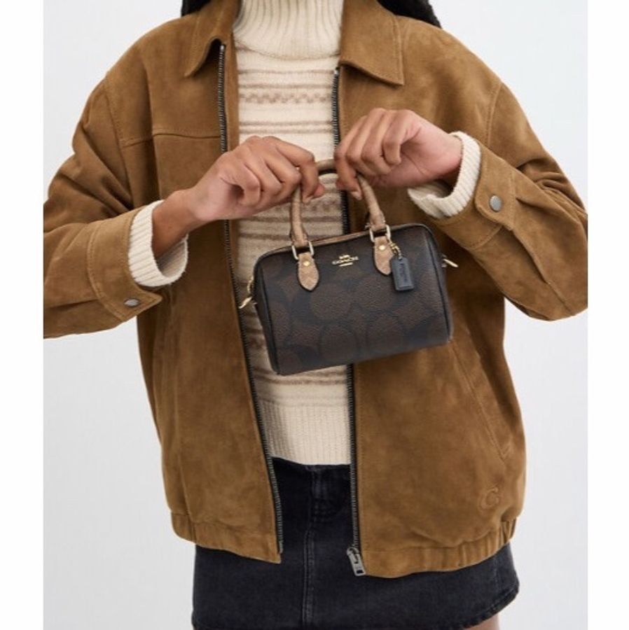 Coach 女士 Rowan 迷你斜挎包均碼碼17.5cm*10cm*12cm-3