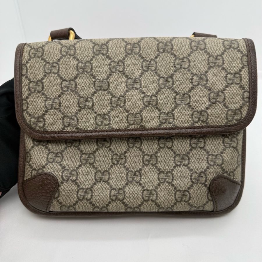 GUCCI古馳 雙面虎頭單肩斜挎郵差包包 黑標024開頭 尺寸:22×16.5×4cm-2