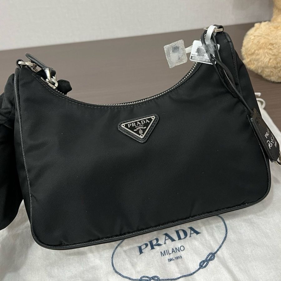 Prada/普拉達 帆布三合一鏈條包-1