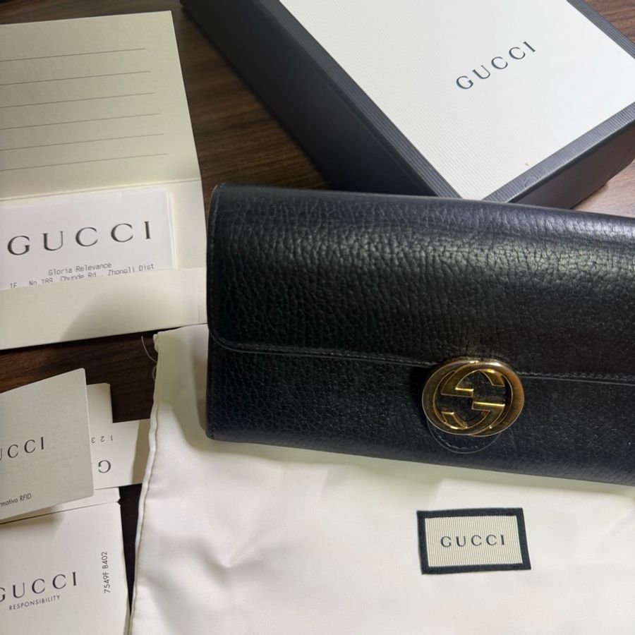 Gucci雙G扣長夾-2