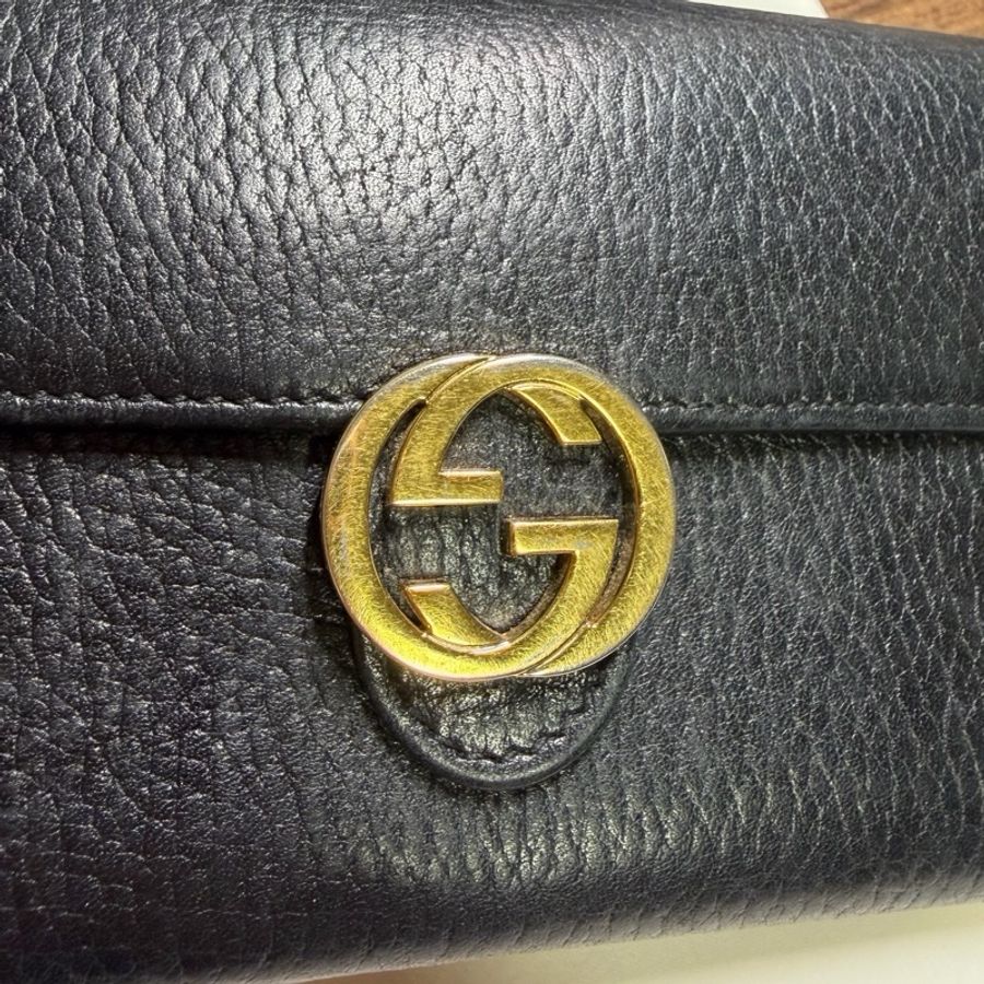 Gucci雙G扣長夾-7