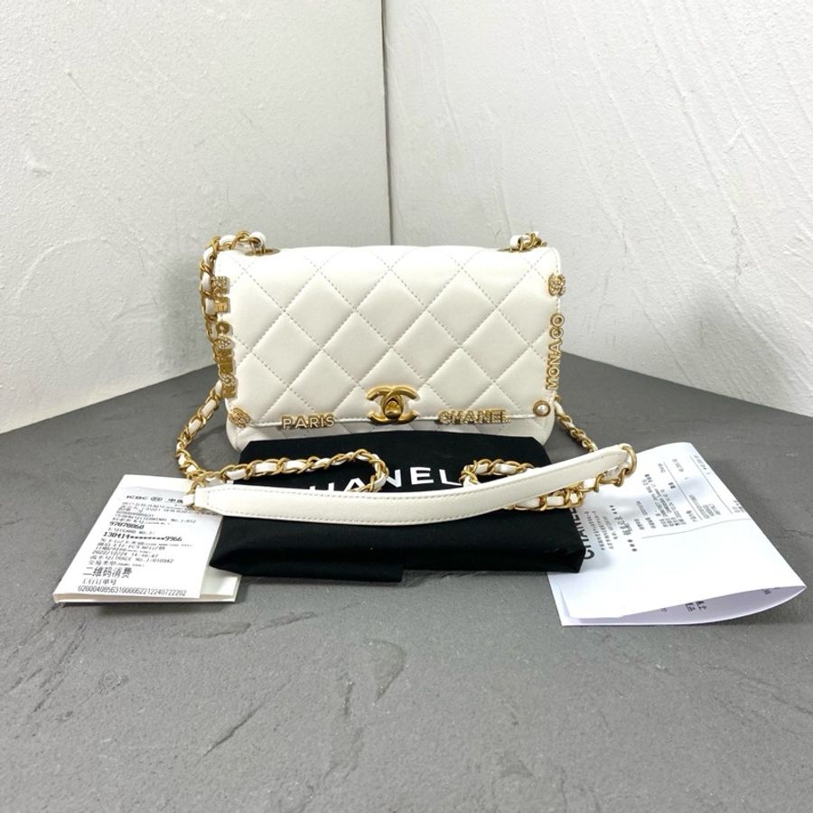 CHANEL香奈兒2023新款琺瑯鏈條包,芯片款-1