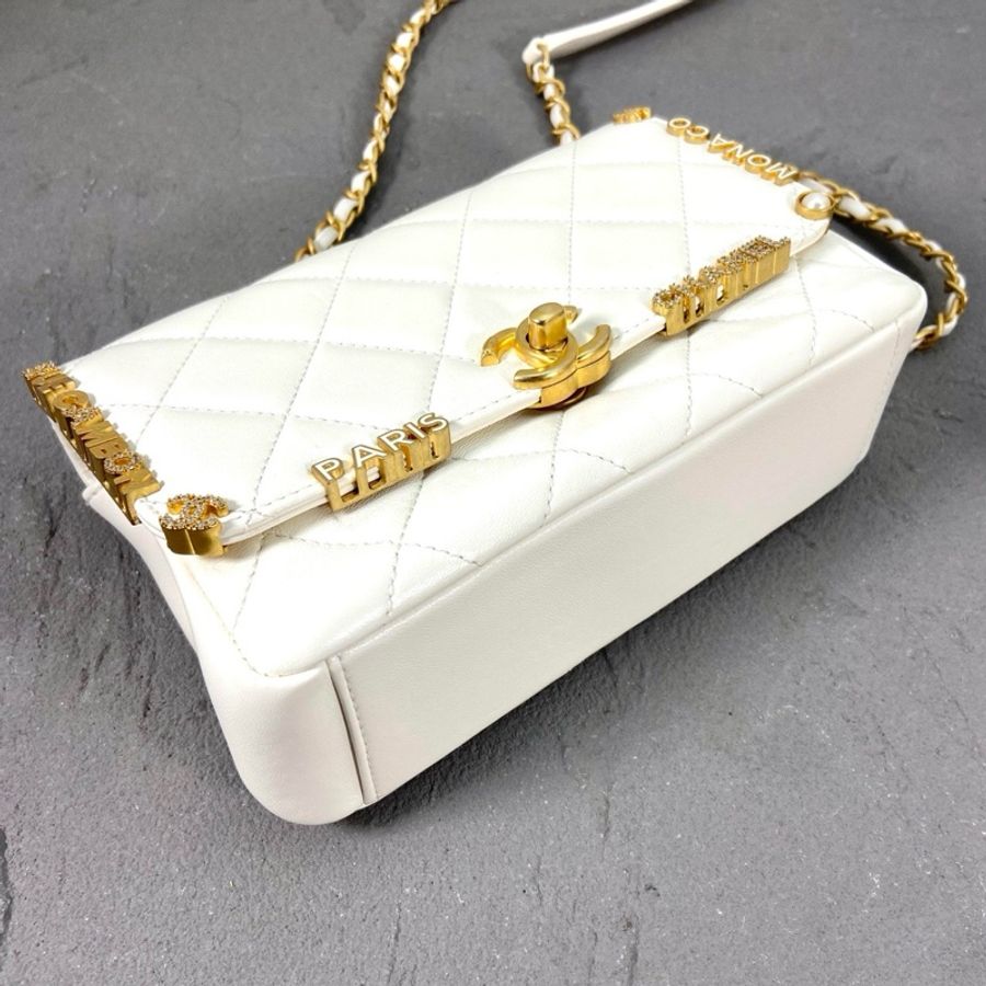 CHANEL香奈兒2023新款琺瑯鏈條包,芯片款-4