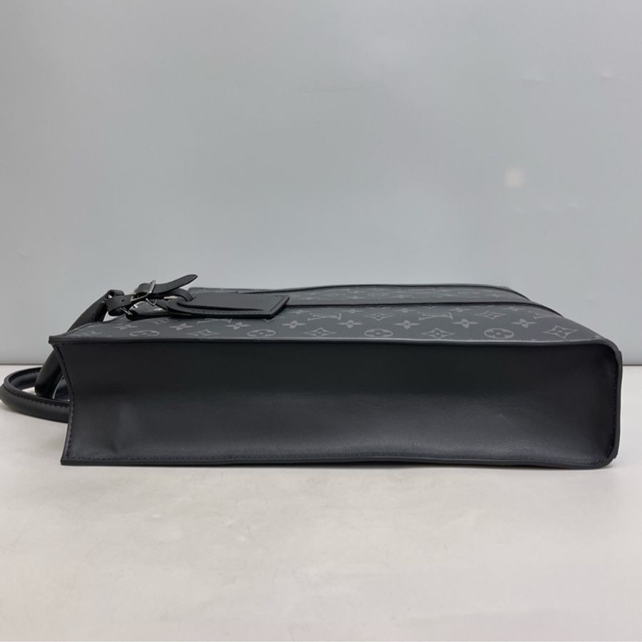 LV路易威登 Sac Plat黑色老花琴譜包 芯片款-3